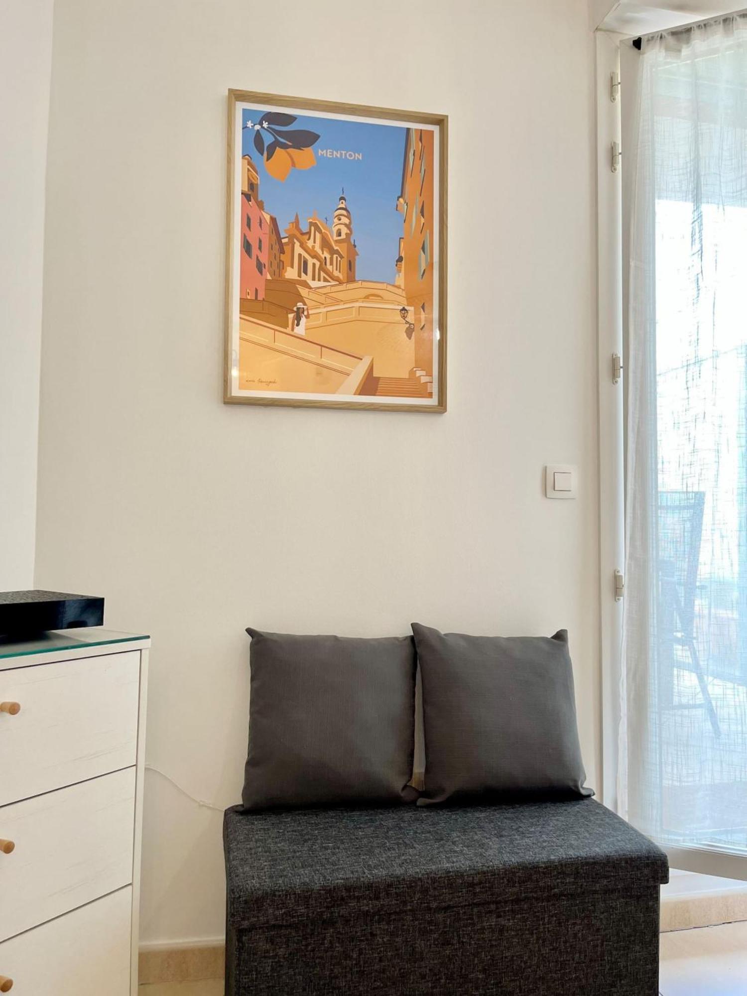 'La Villa Melanie' Neuf, Equipe, Terrasse, Centre Ментона Екстериор снимка